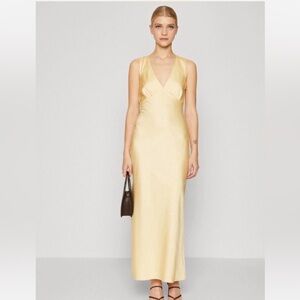 Abercrombie & Fitch Butter Yellow Maxi Dress